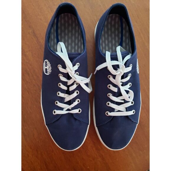 Timberland Tennis‎ Shoes Union Wharf Sneakers Men's Sz 10 Navy Blue - Picture 4 of 9